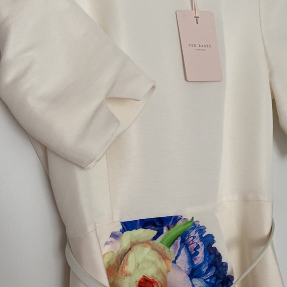 Ted BakerTapestry Flora' Belted Fit & Flare Dress - Picture 5 of 14